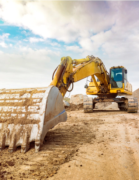 excavator long reach land clearing bangor pa